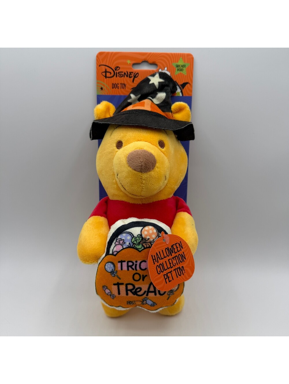Disney Winnie The Pooh Dog Toy Squeaker Plush Squeaky DI02325-RSP Halloween NEW
